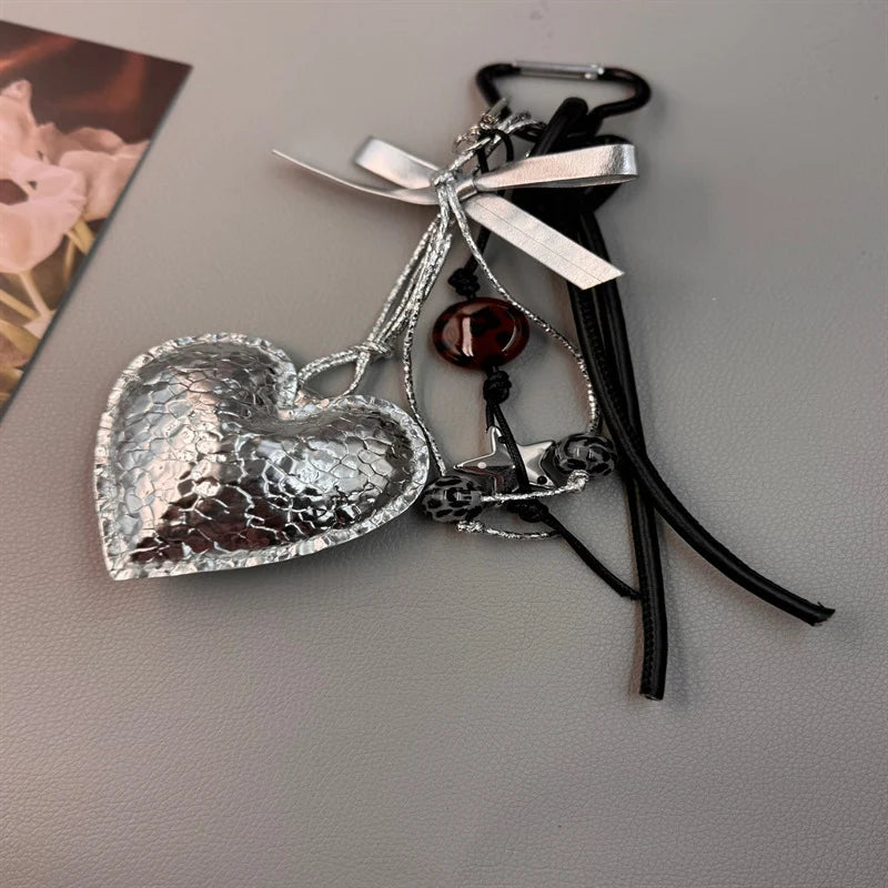Unisex Sleutelhanger Hartvormig Met Metalen Design 2