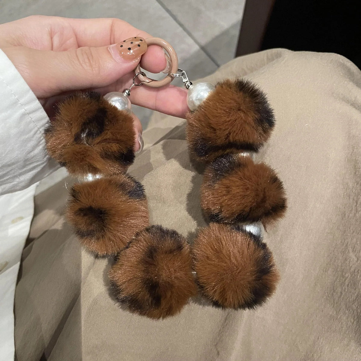 Unisex Sleutelhanger Pluche Dierenontwerp Speels Accessoire 5