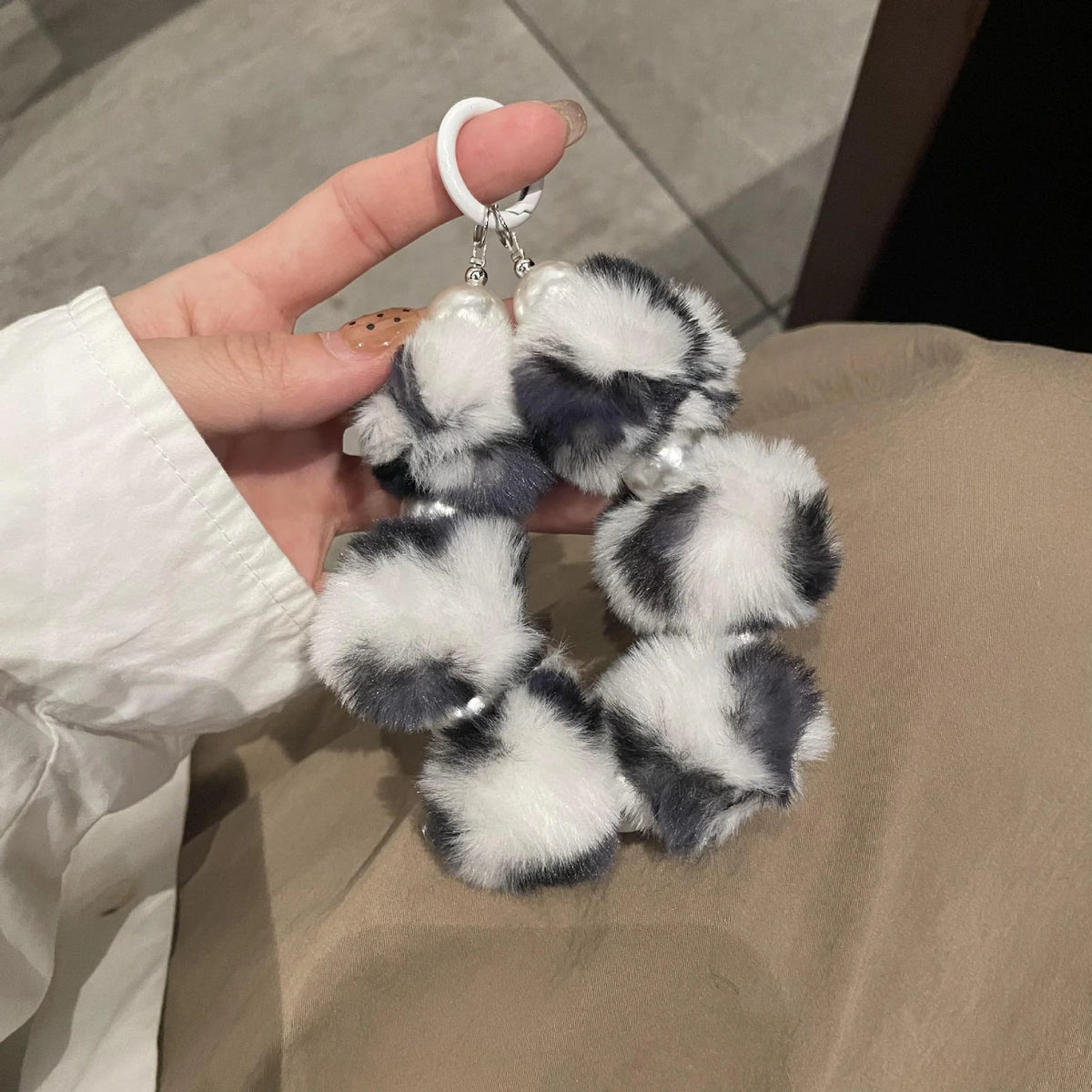 Unisex Sleutelhanger Pluche Dierenontwerp Speels Accessoire 7