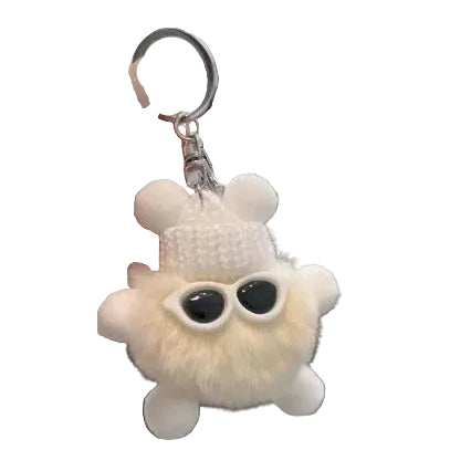 Unisex Sleutelhanger Pluche Egel Met Accessoires 0