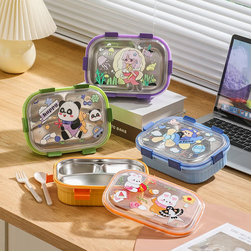 Unisex Snackbewaarcontainer Met Meerdere Compartimenten Thema Design 1