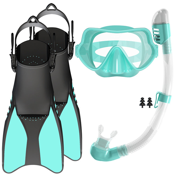 Unisex Snorkelset Compleet met Comfortabele Vinnen en Duikmasker 10