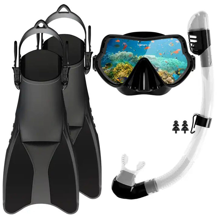 Unisex Snorkelset Compleet met Comfortabele Vinnen en Duikmasker 7