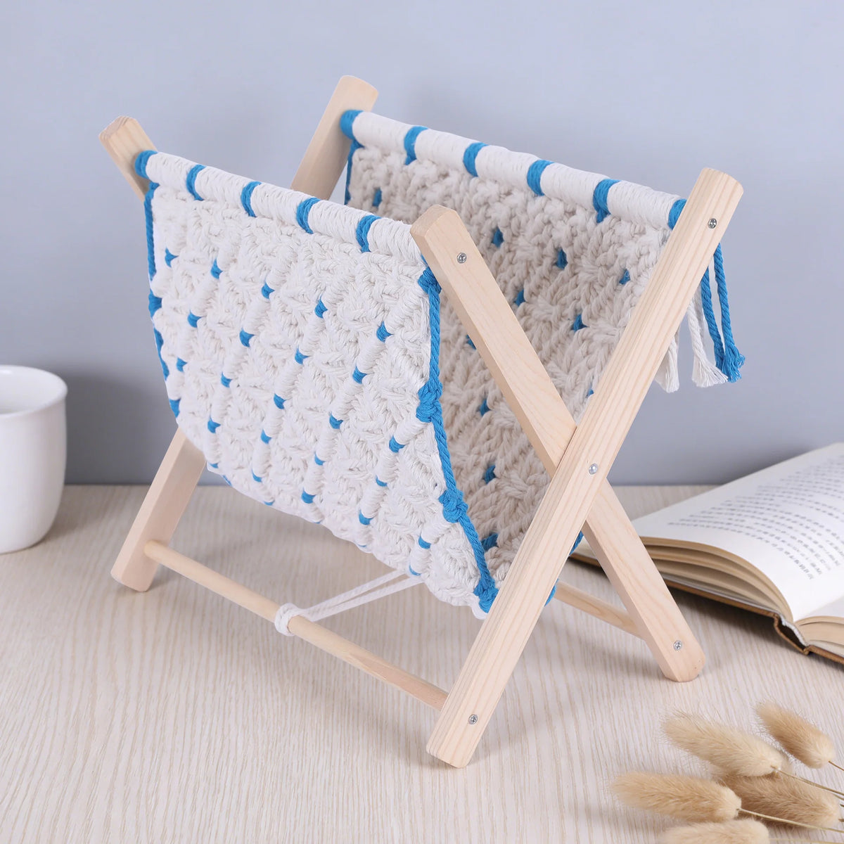 Unisex Speelgoedhangmat Macramé Stijlvol Opbergaccessoire 2