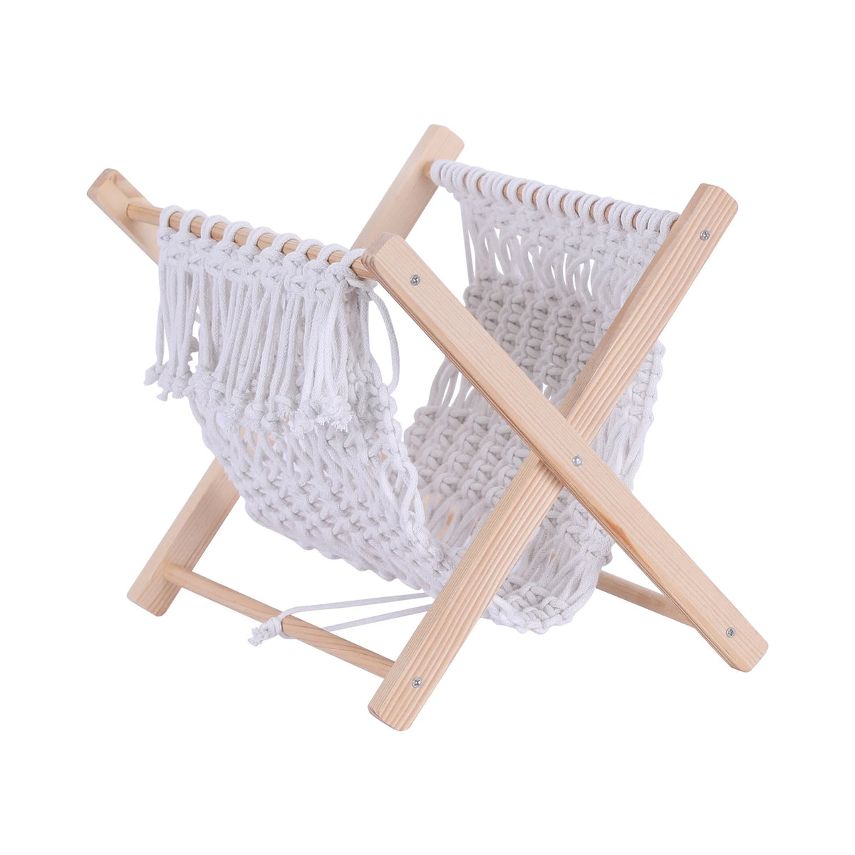 Unisex Speelgoedhangmat Macramé Stijlvol Opbergaccessoire 3