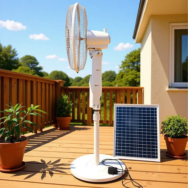 Unisex Standventilator met Zonne-energie en Smart Control 1