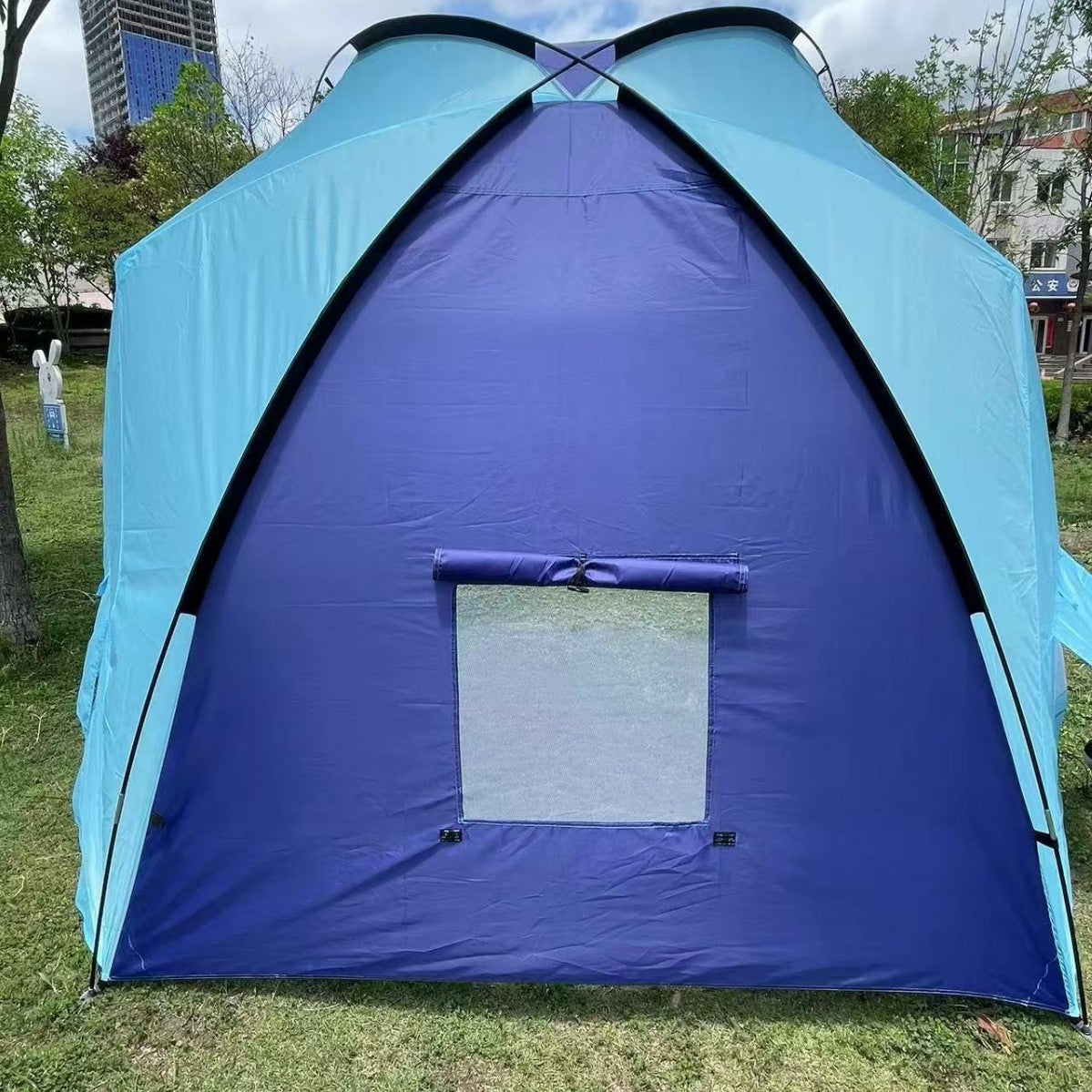 Unisex Strandpaviljoen met Geïntegreerde Ramen en Ventilatie 2