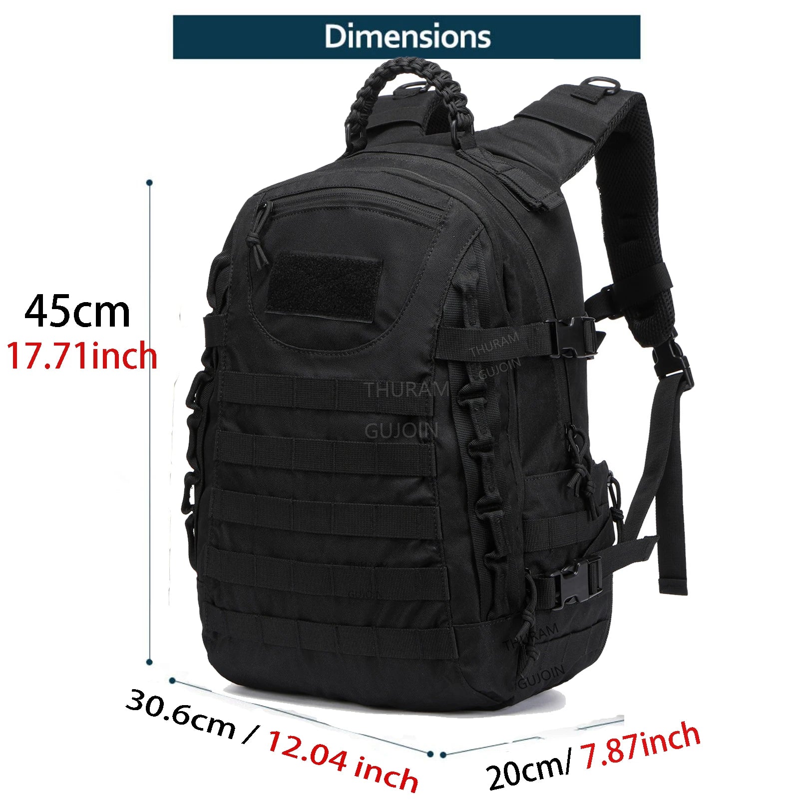Unisex Tactische Rugzak Met MOLLE-systeem 3