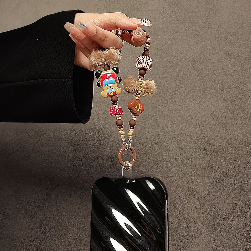 Unisex Telefoonhanger Met Kralen En Strik Speels Design 4