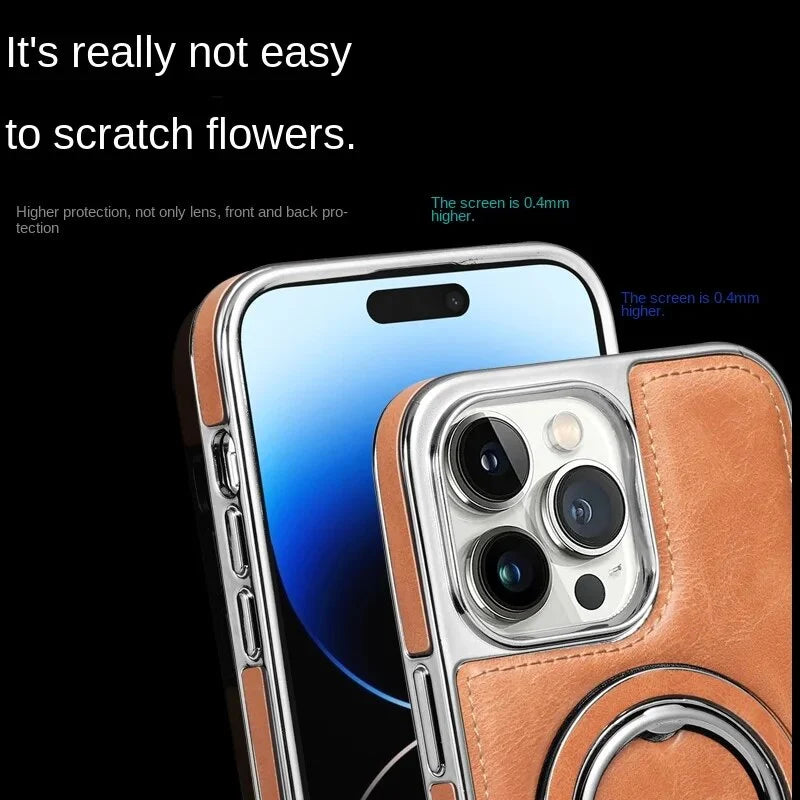 Unisex Telefoonhoesje Met Opvouwbare Ringhouder En Standaardfunctie 2