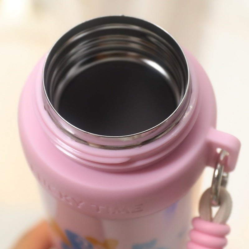 Unisex Thermosfles 1 Liter Dierendesign Met Handgreep 2