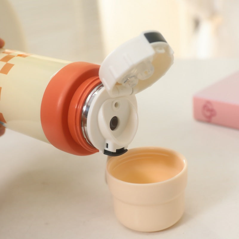 Unisex Thermosfles 1 Liter Dierendesign Met Handgreep 3