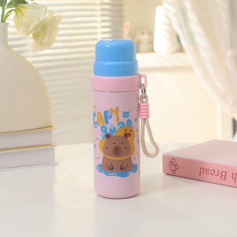 Unisex Thermosfles 1 Liter Dierendesign Met Handgreep 6