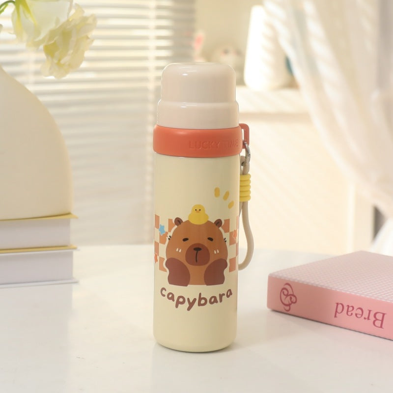 Unisex Thermosfles 1 Liter Dierendesign Met Handgreep 8