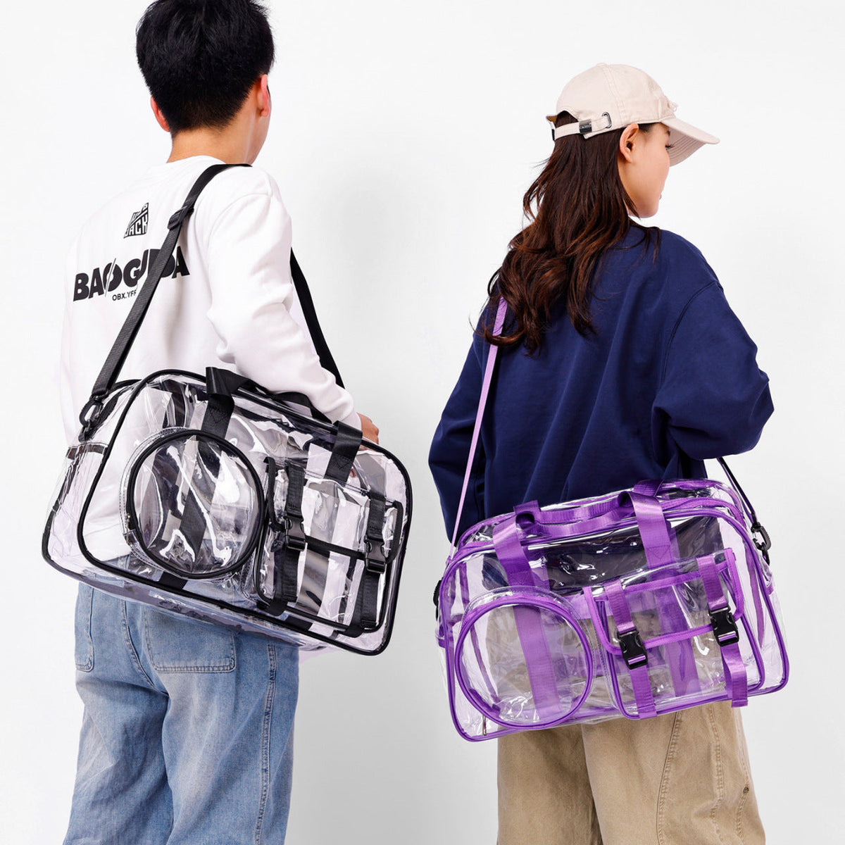Unisex Transparante Duffle Bag Functioneel Design 1