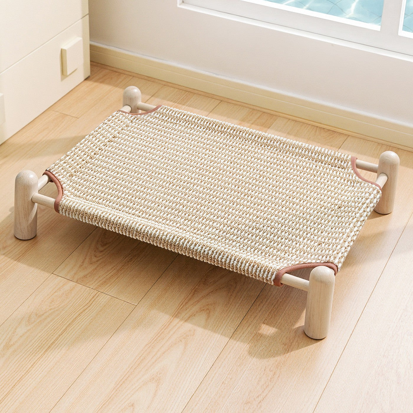 Unisex Verhoogd Huisdierbed Houten Frame Ademend Ontwerp 6