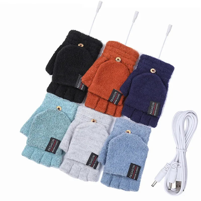Unisex Verwarmde Handschoenen USB Oplaadbaar 6