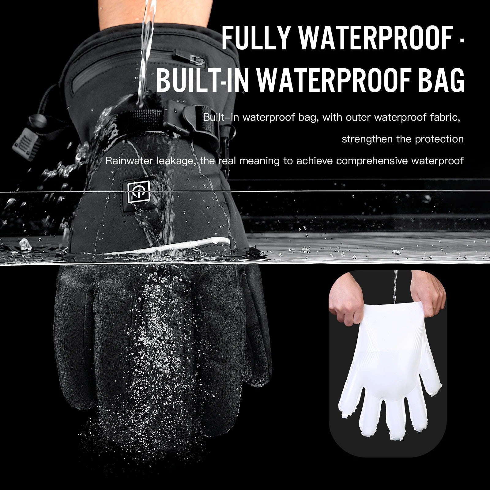 Unisex Verwarmde Handschoenen met Touchscreenfunctie 3