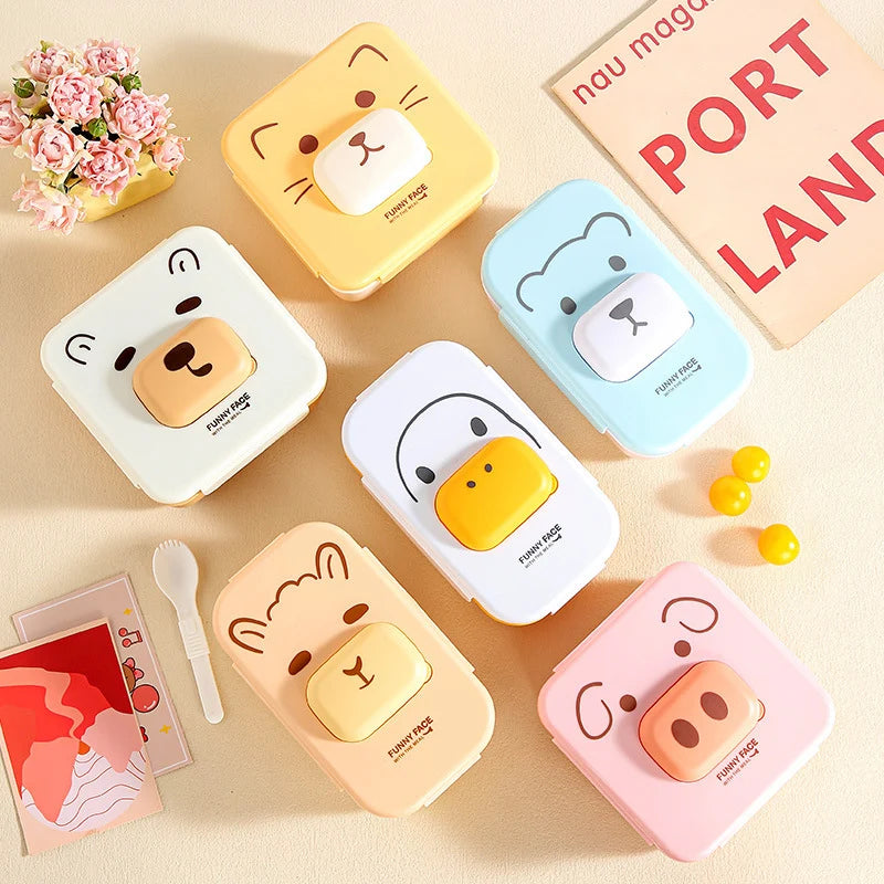Unisex Voedselbewaarcontainer Cartoonstijl Compact en Praktisch 3