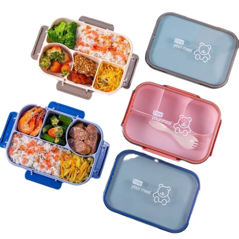 Unisex Voedselbewaarcontainer met Compartimenten Vrolijk Ontwerp 5