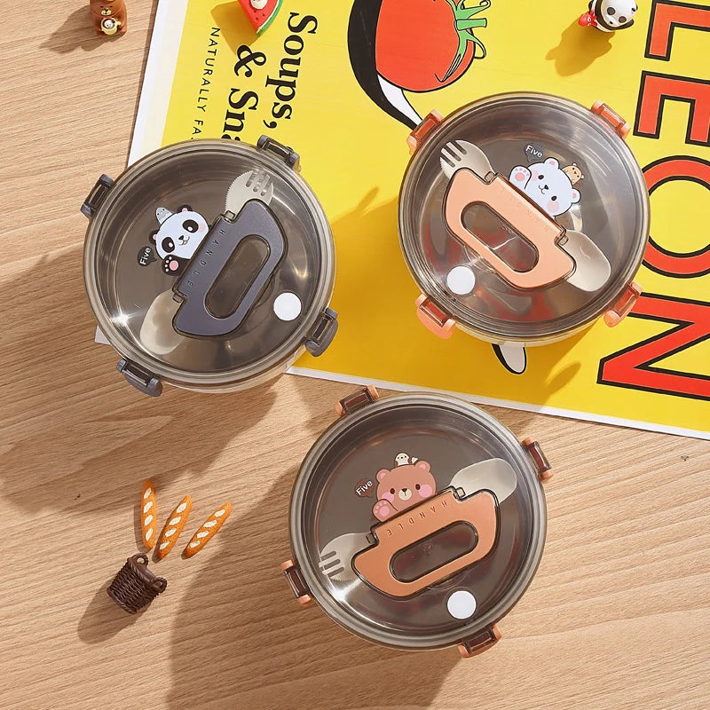 Unisex Voedselbewaarkom met Speels Panda-Design 2