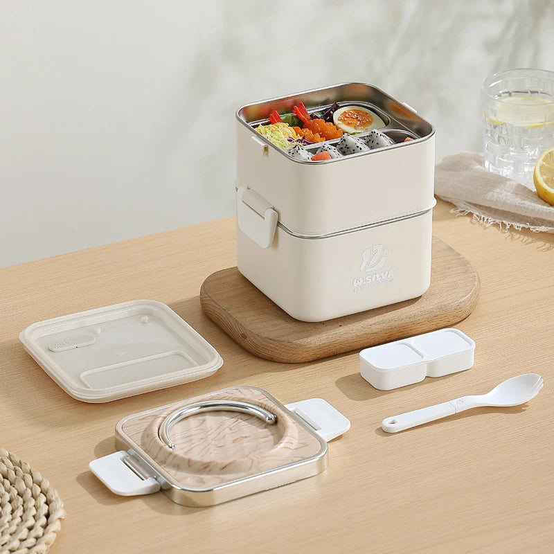 Unisex Voedselbox Met Meerdere Compartimenten Functioneel Ontwerp 4