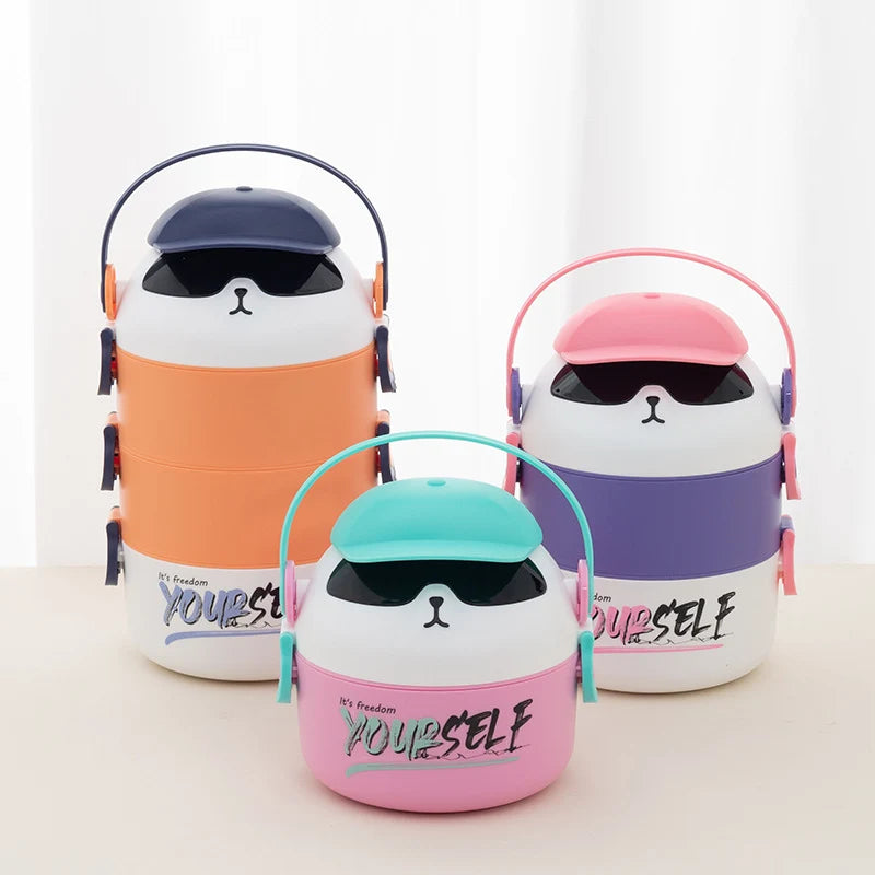 Unisex Voedseldrager Dierenthema Praktisch Ontwerp 1
