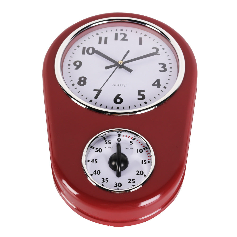 Unisex Wandklok Vintage Stijl met Stopwatchfunctie 1