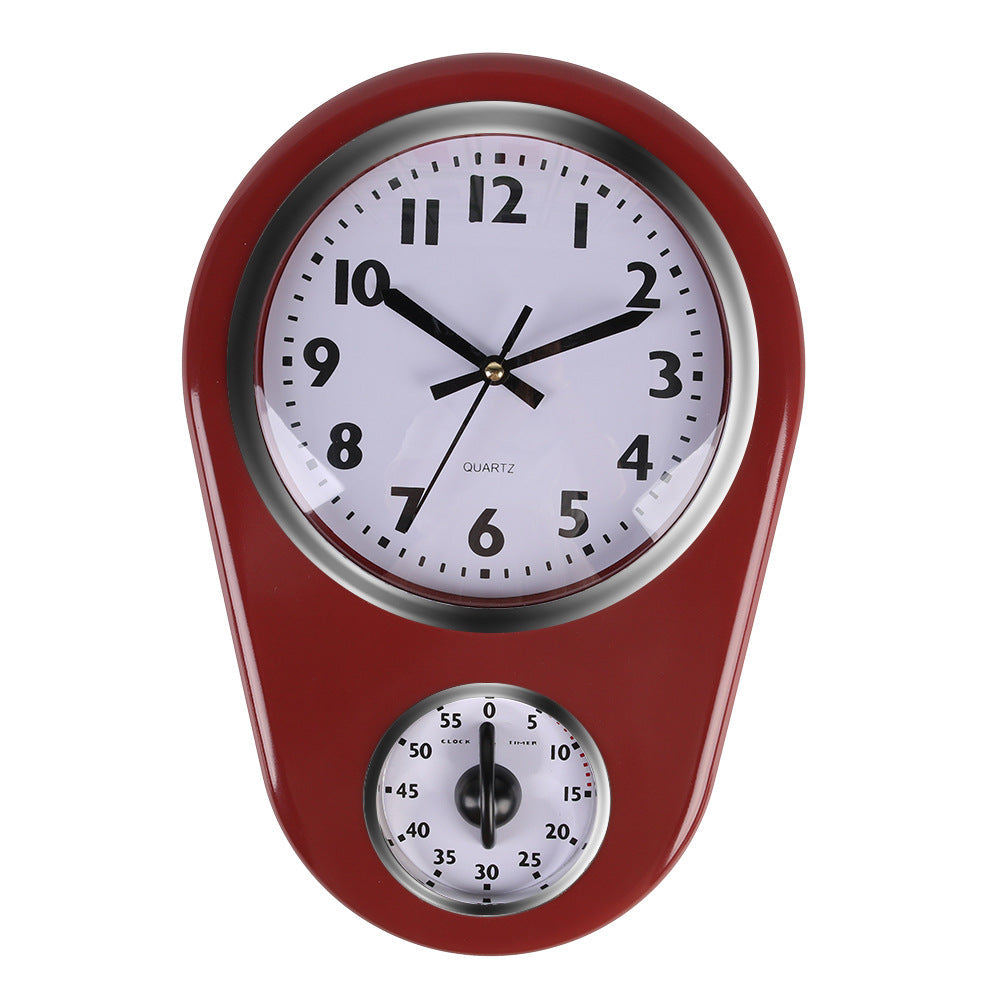 Unisex Wandklok Vintage Stijl met Stopwatchfunctie 3