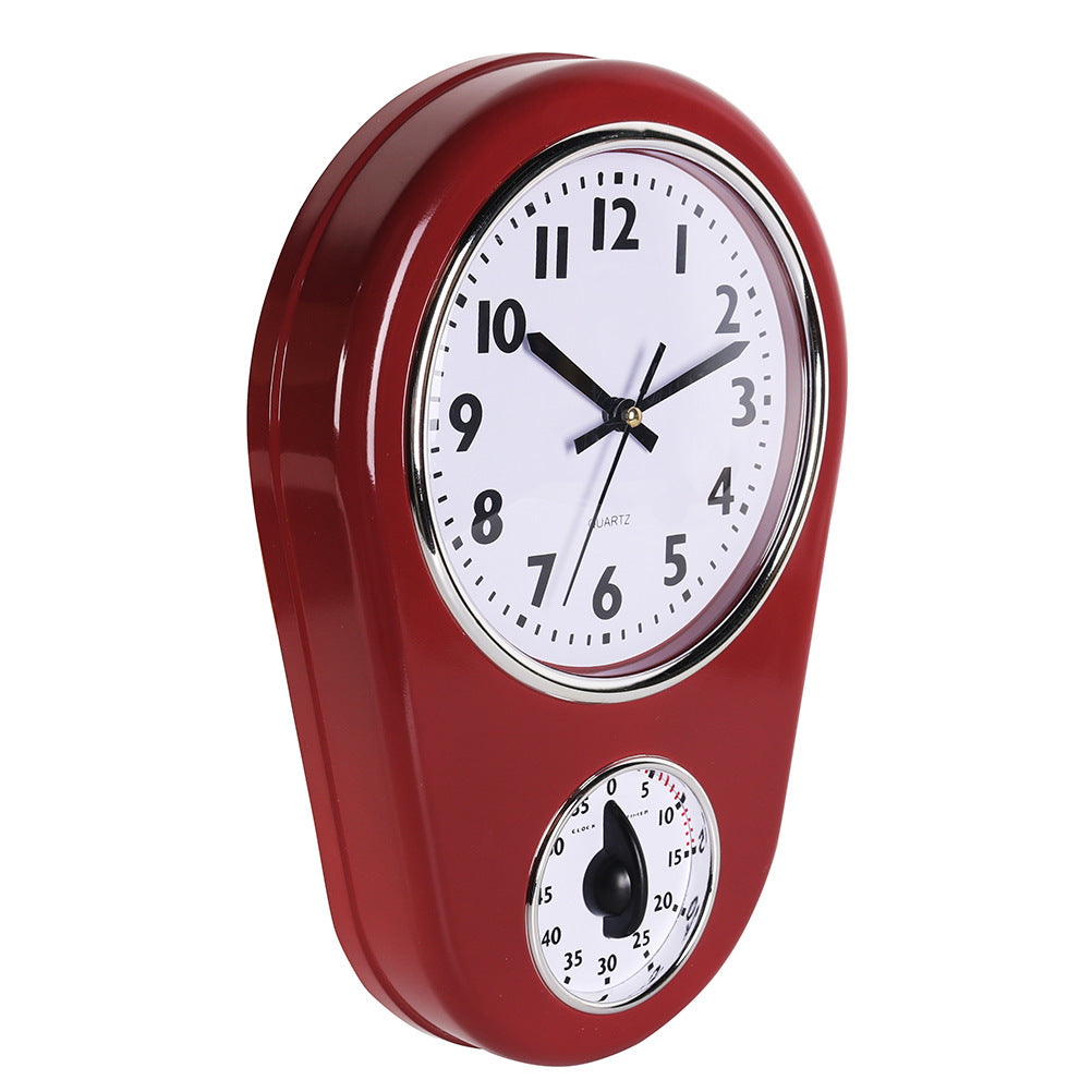 Unisex Wandklok Vintage Stijl met Stopwatchfunctie 5