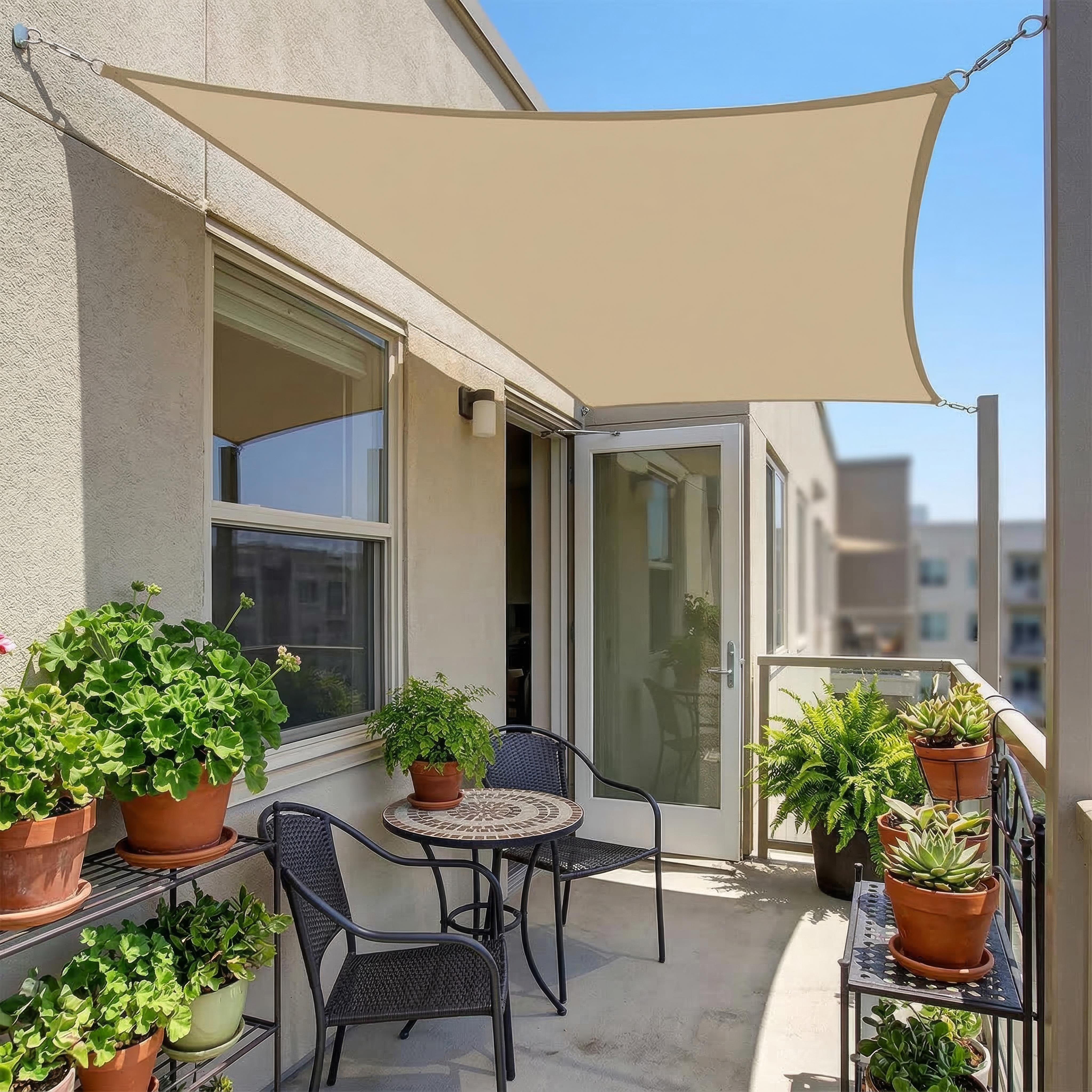 Unisex Waterdichte Rechthoekige Luifel voor Terras en Balkon 1