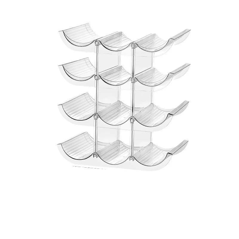 Unisex Wijnflessenhouder Stapelbaar Transparant Modern Design 4