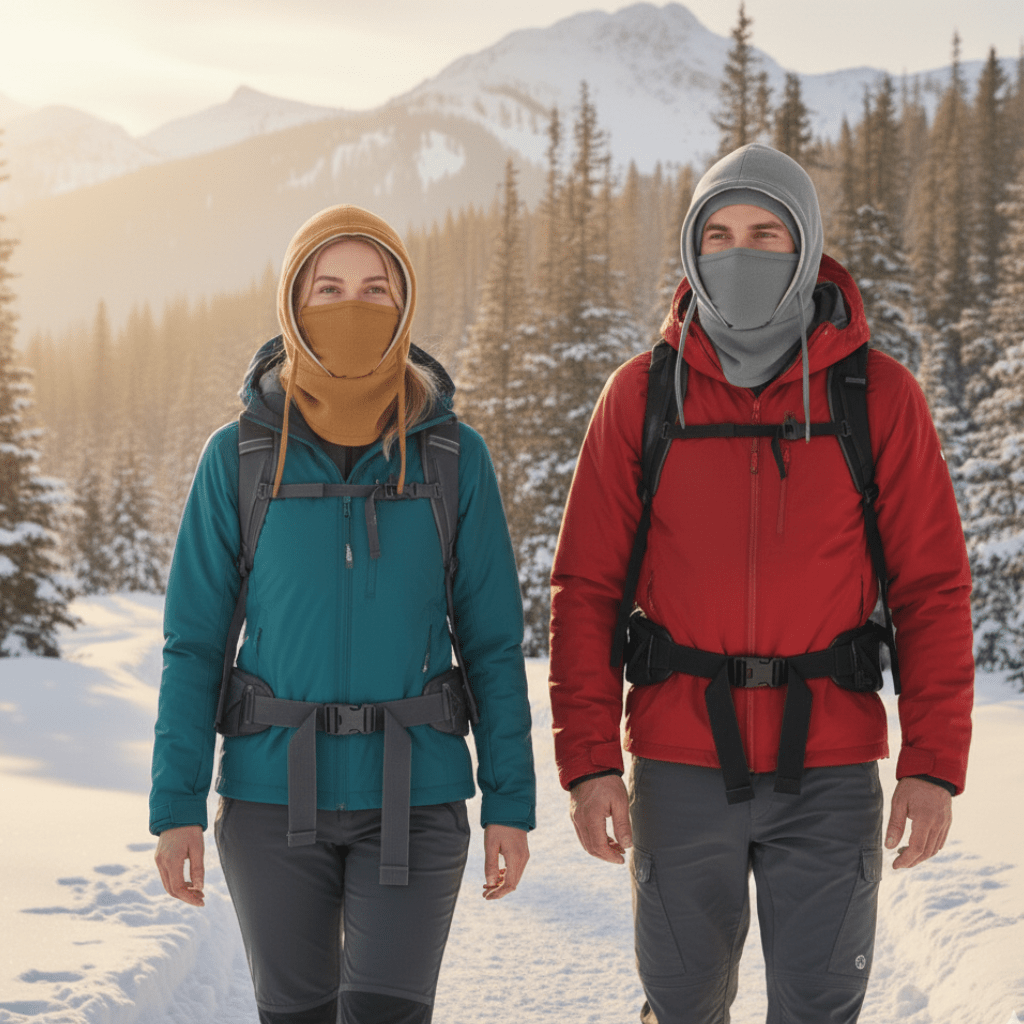 Unisex Wintermuts Winddicht met Afneembare Nekflap en Gelaatsscherm 1
