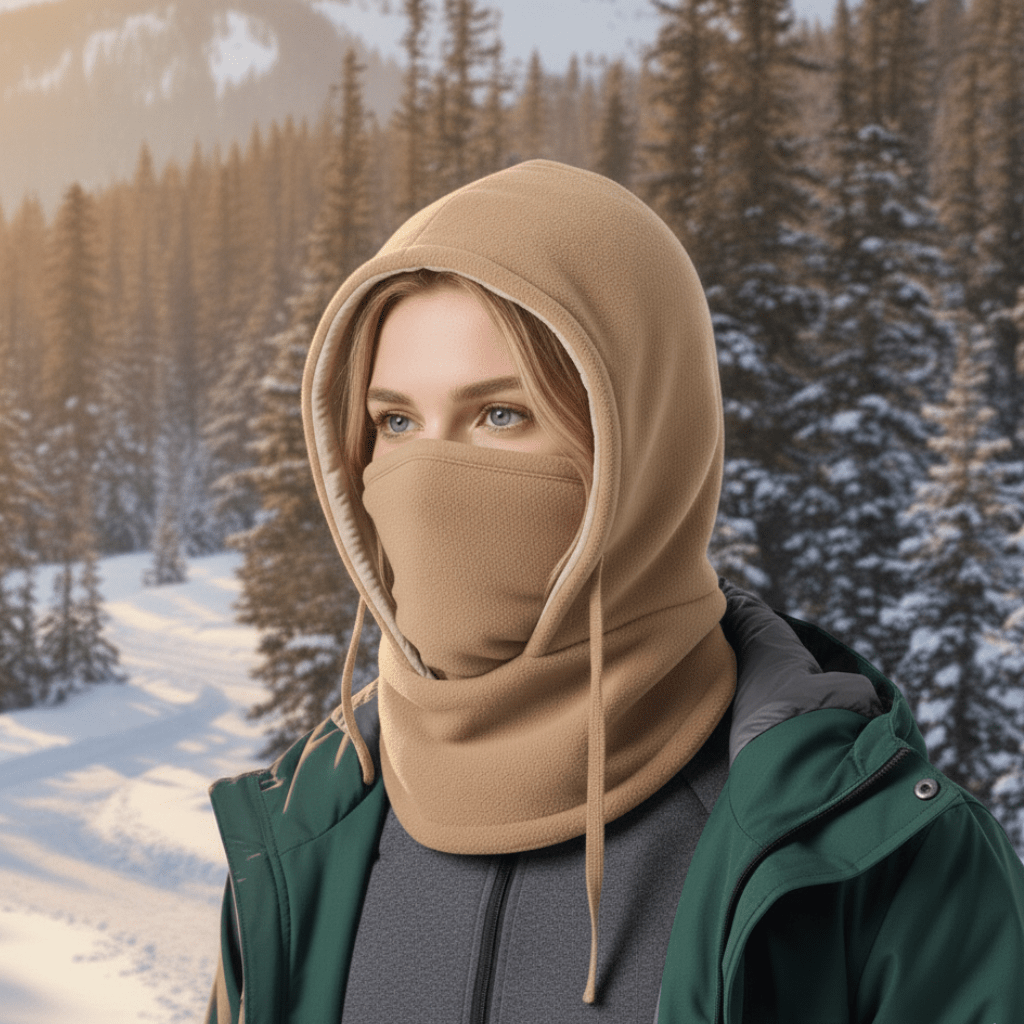 Unisex Wintermuts Winddicht met Afneembare Nekflap en Gelaatsscherm 2