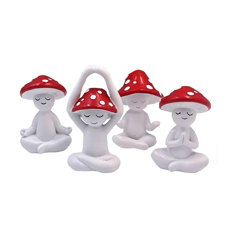 Unisex Zen Tuindecoratie Beeldjes Set Speels Design 0