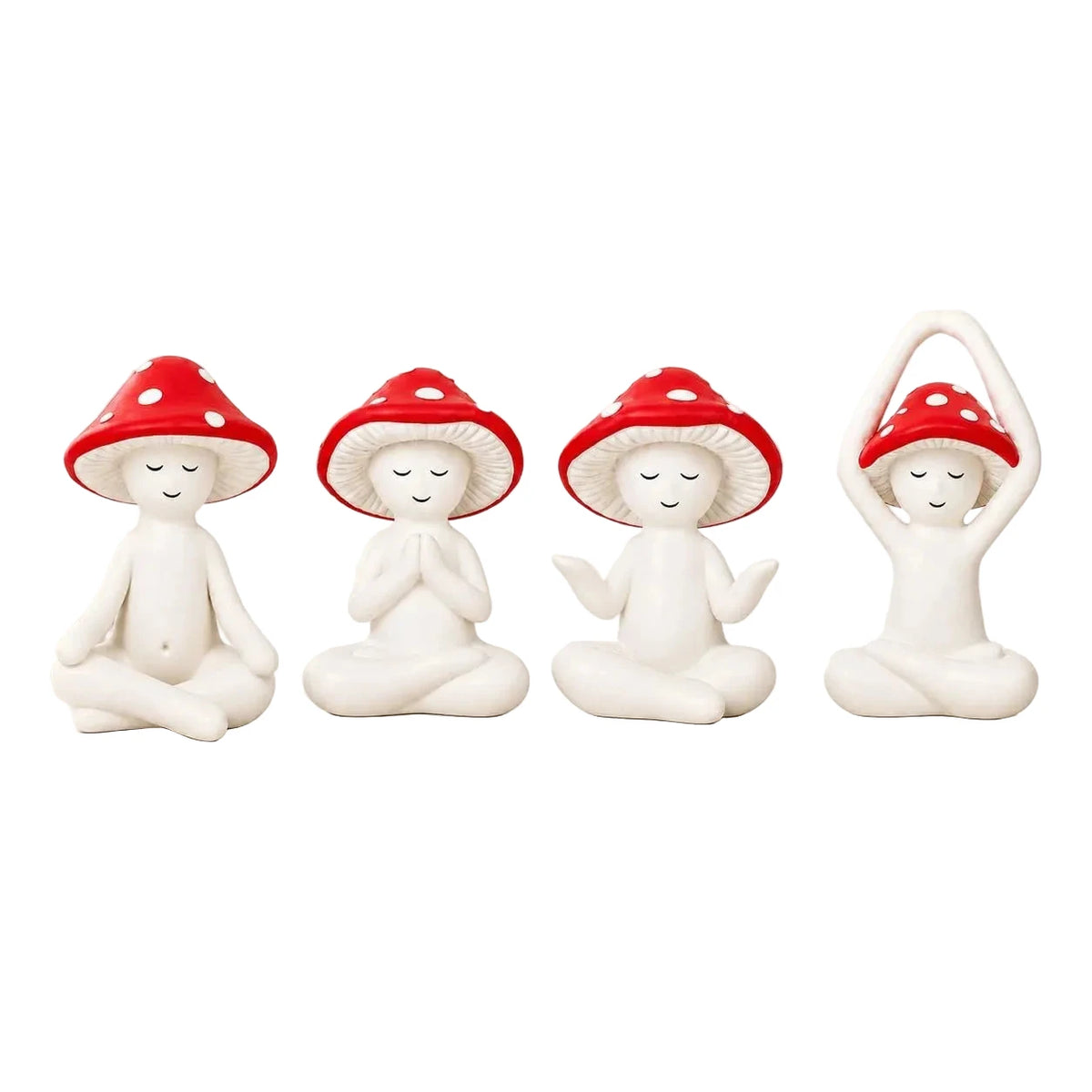 Unisex Zen Tuindecoratie Beeldjes Set Speels Design 3