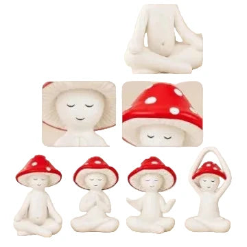 Unisex Zen Tuindecoratie Beeldjes Set Speels Design 4