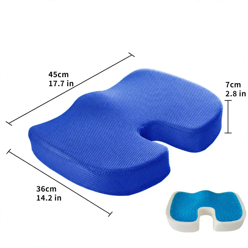 Unisex Zitkussen met Gel en Traagschuim voor Ergonomisch Zitcomfort 10