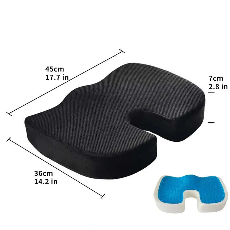 Unisex Zitkussen met Gel en Traagschuim voor Ergonomisch Zitcomfort 3