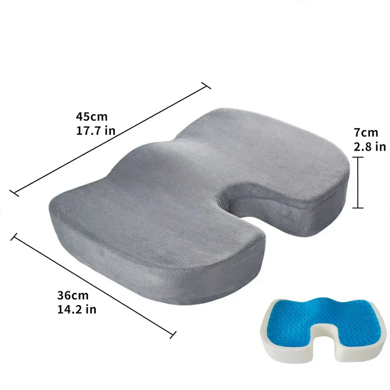 Unisex Zitkussen met Gel en Traagschuim voor Ergonomisch Zitcomfort 7