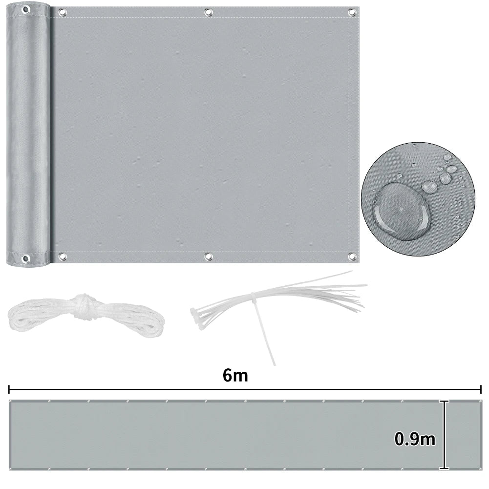 Unisex Zonwering Paneel Privacy Scherm Waterdicht Balkon Schaduwdoek 13