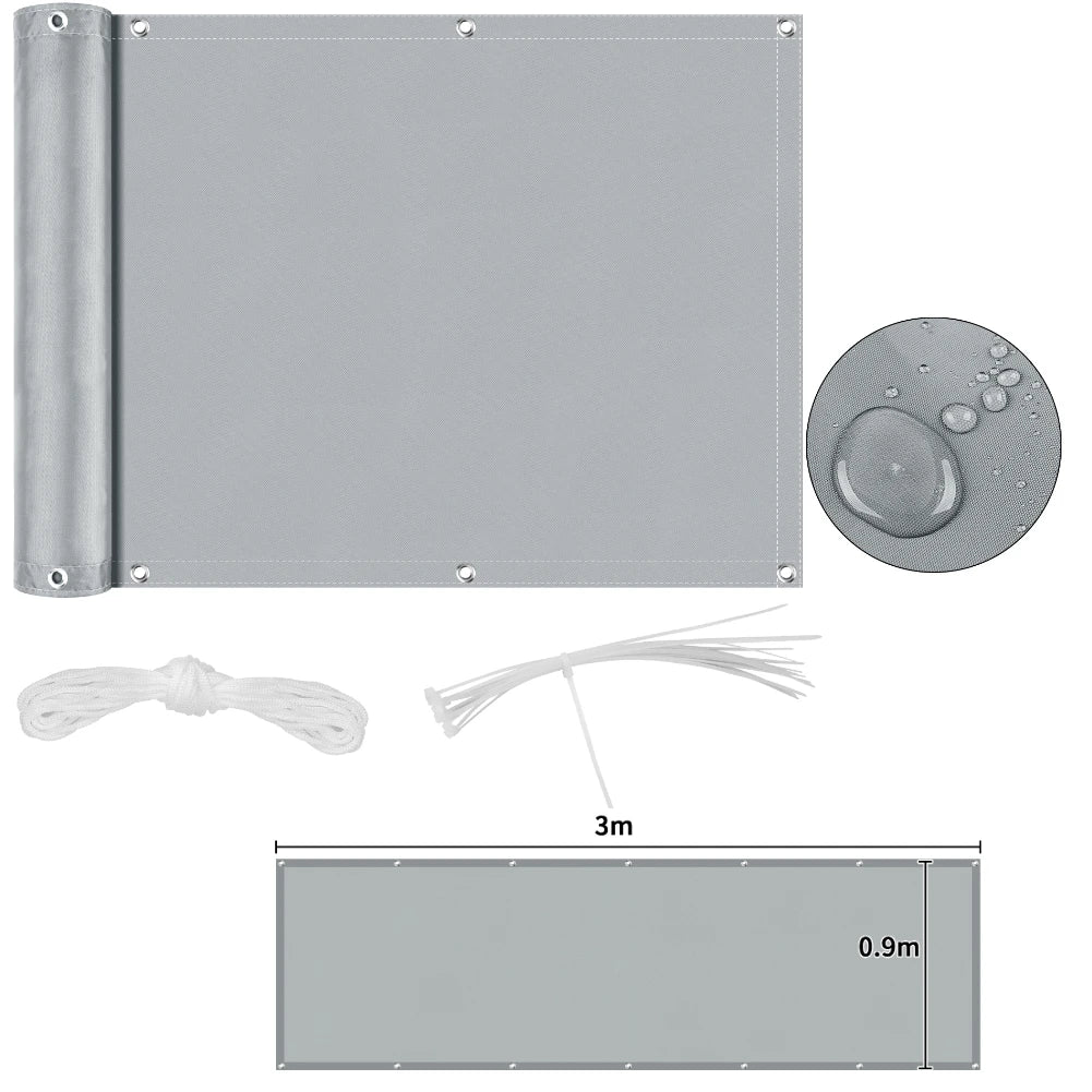 Unisex Zonwering Paneel Privacy Scherm Waterdicht Balkon Schaduwdoek 24