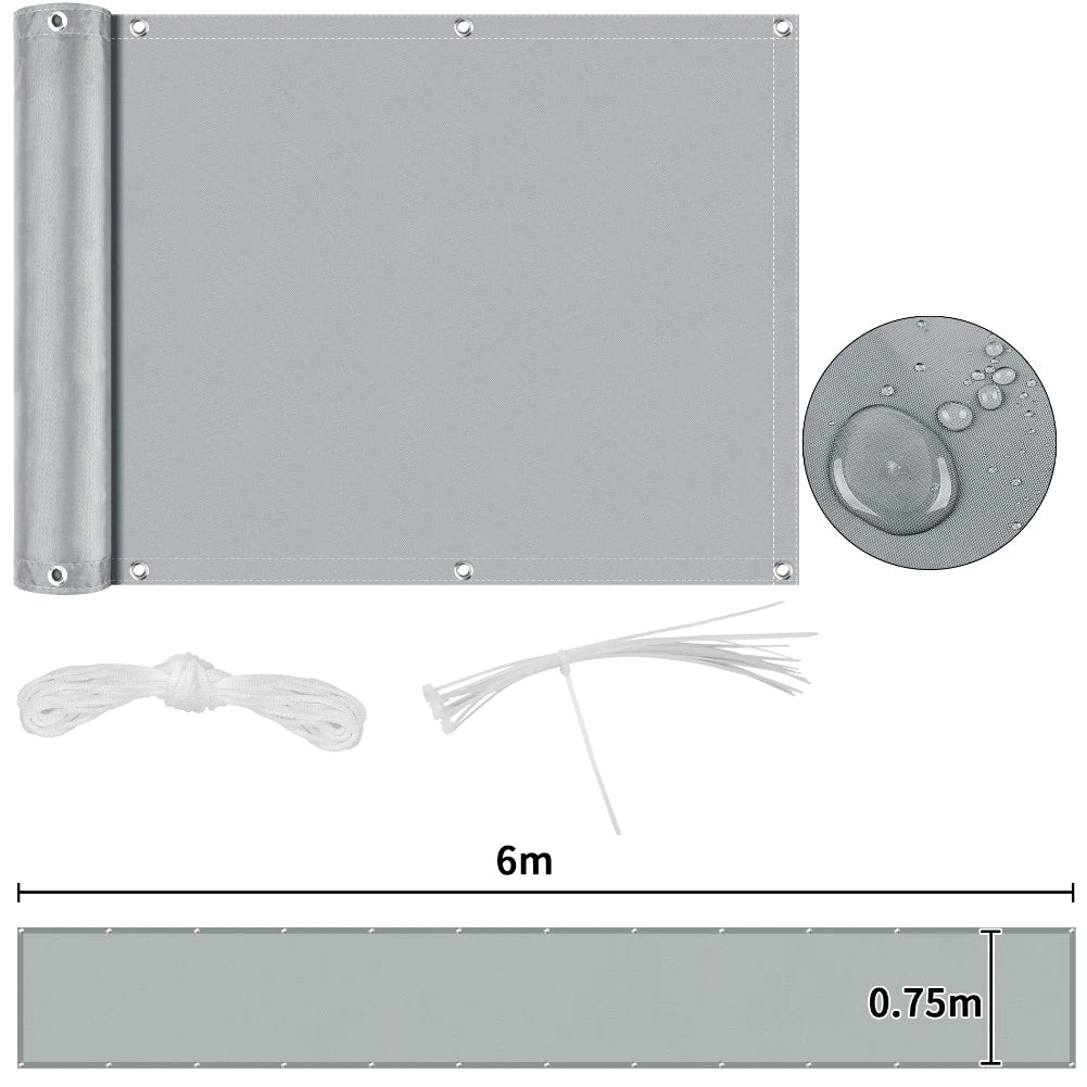 Unisex Zonwering Paneel Privacy Scherm Waterdicht Balkon Schaduwdoek 25