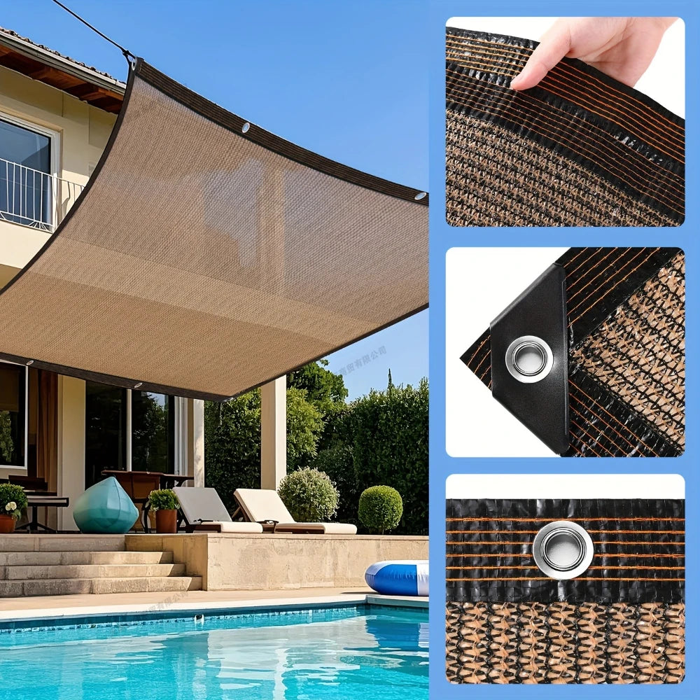 Universeel Tuinschaduwdoek met Doorvoertules voor Patio en Pergola 1