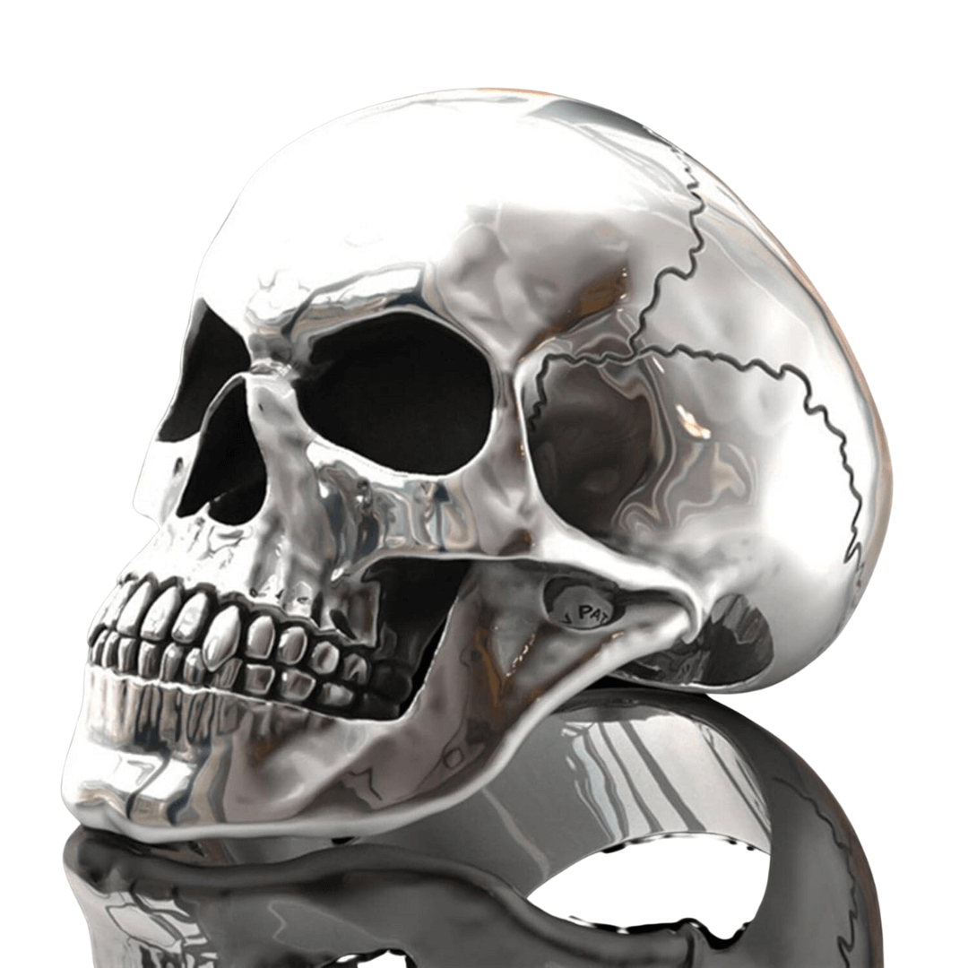 Ghost Head Skull Ring