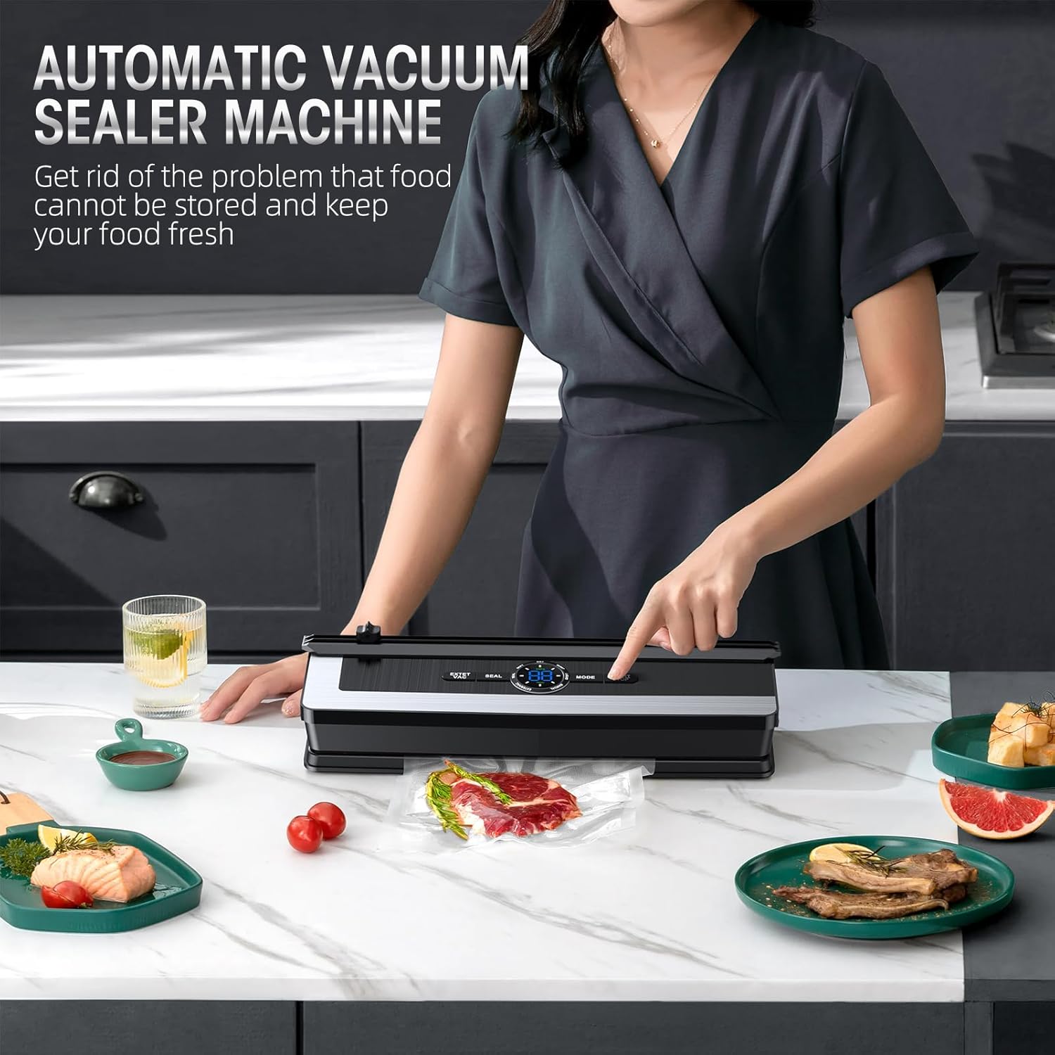 Vacuümmachine 8-in-1 Met Snijder Voor Voedselopslag 2