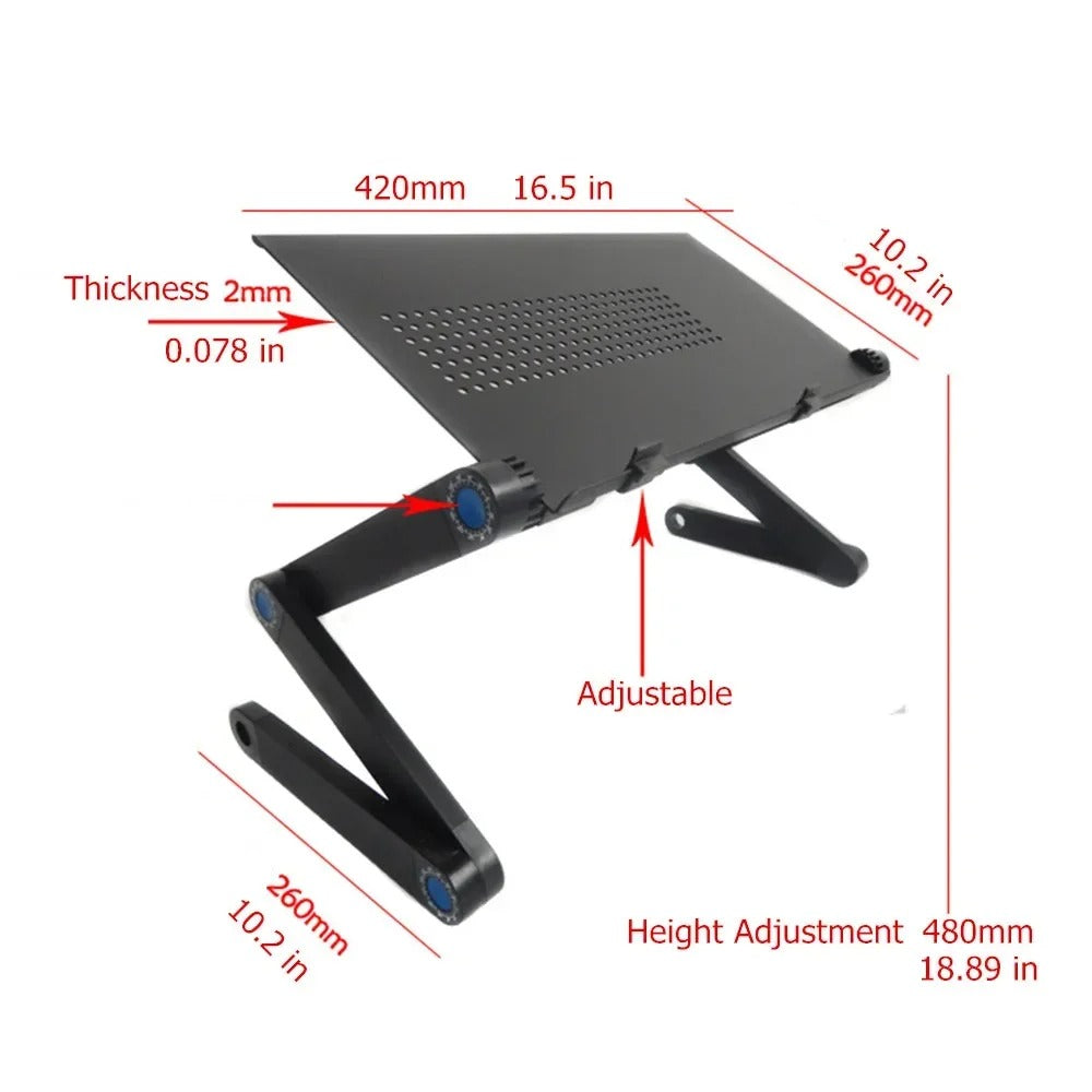Verstelbare Laptopstandaard voor Comfortabel Werken met Ventilatie 2