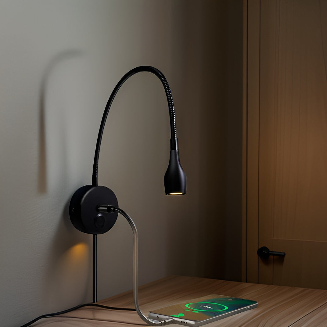 Verstelbare Leeslamp met USB Oplaadpoort voor Bed en Bureau 3