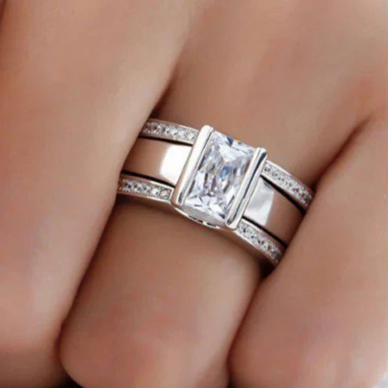 Vintage Stijl Zilveren Ring voor Dames 0