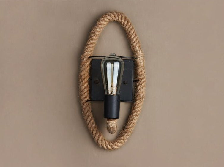 Vintage Wandlamp met Touw Design 3